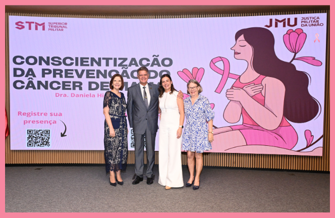 Palestra sobre o câncer de mama Data: 24/10/2025 PLAS JMU Data: 24/10/2025 PLAS JMU