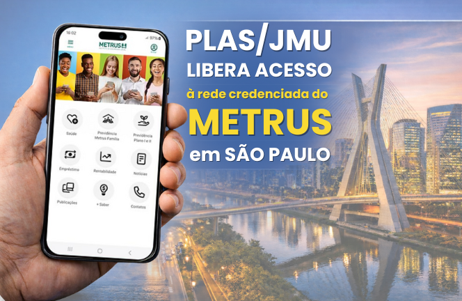 PLAS/JMU libera acesso à rede do METRUS no estado de São Paulo
