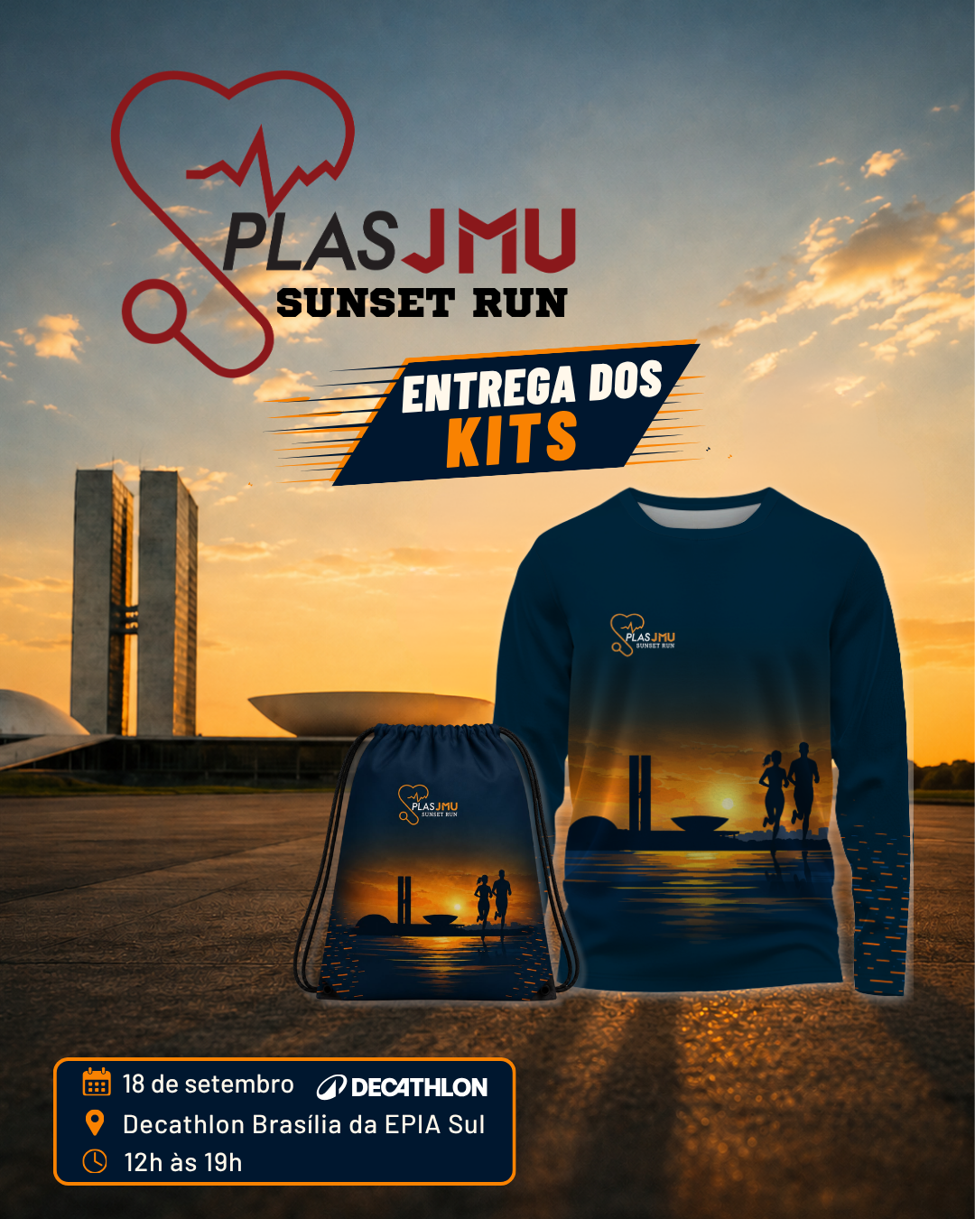 PLAS/JMU Sunset Run 2026: nova retirada de kits será nesta sexta-feira (18)
