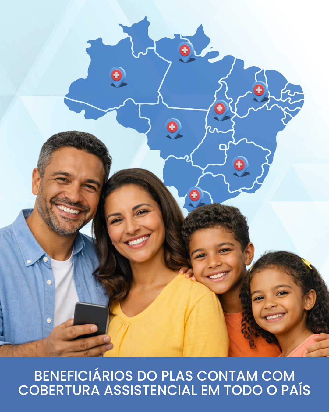 Beneficiários do PLAS contam com cobertura assistencial em todo o país